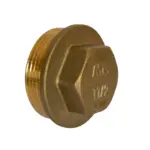 Plug Brass 1/2" Male BSPT