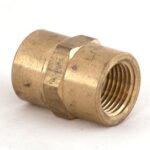 Socket Brass 1/4" Female x 1/4" Female Heavy Duty