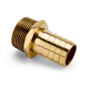 Hose Tail Brass 1/4" Male x 1/2" Tail